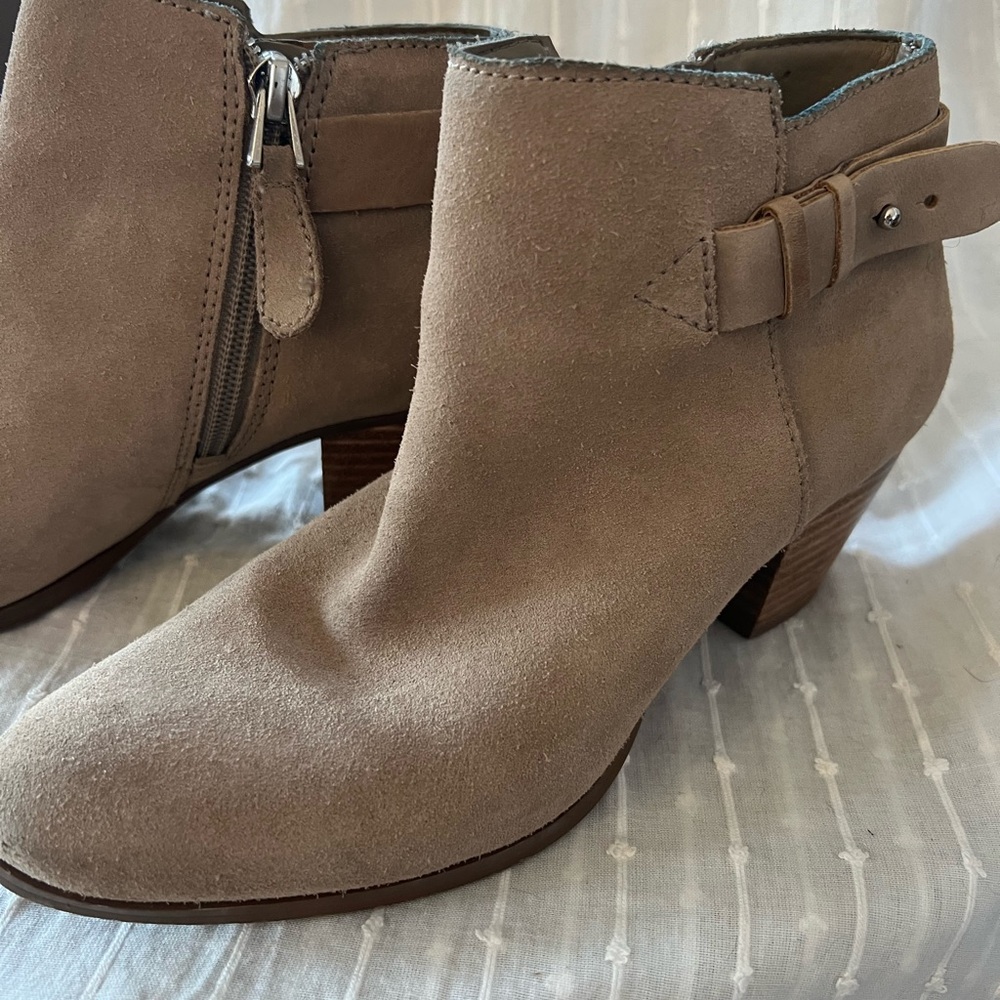 Guess Taupe Suede Ankle Boots